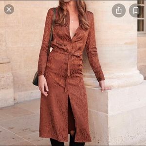 Sezane Clemence Moka Dress size 34